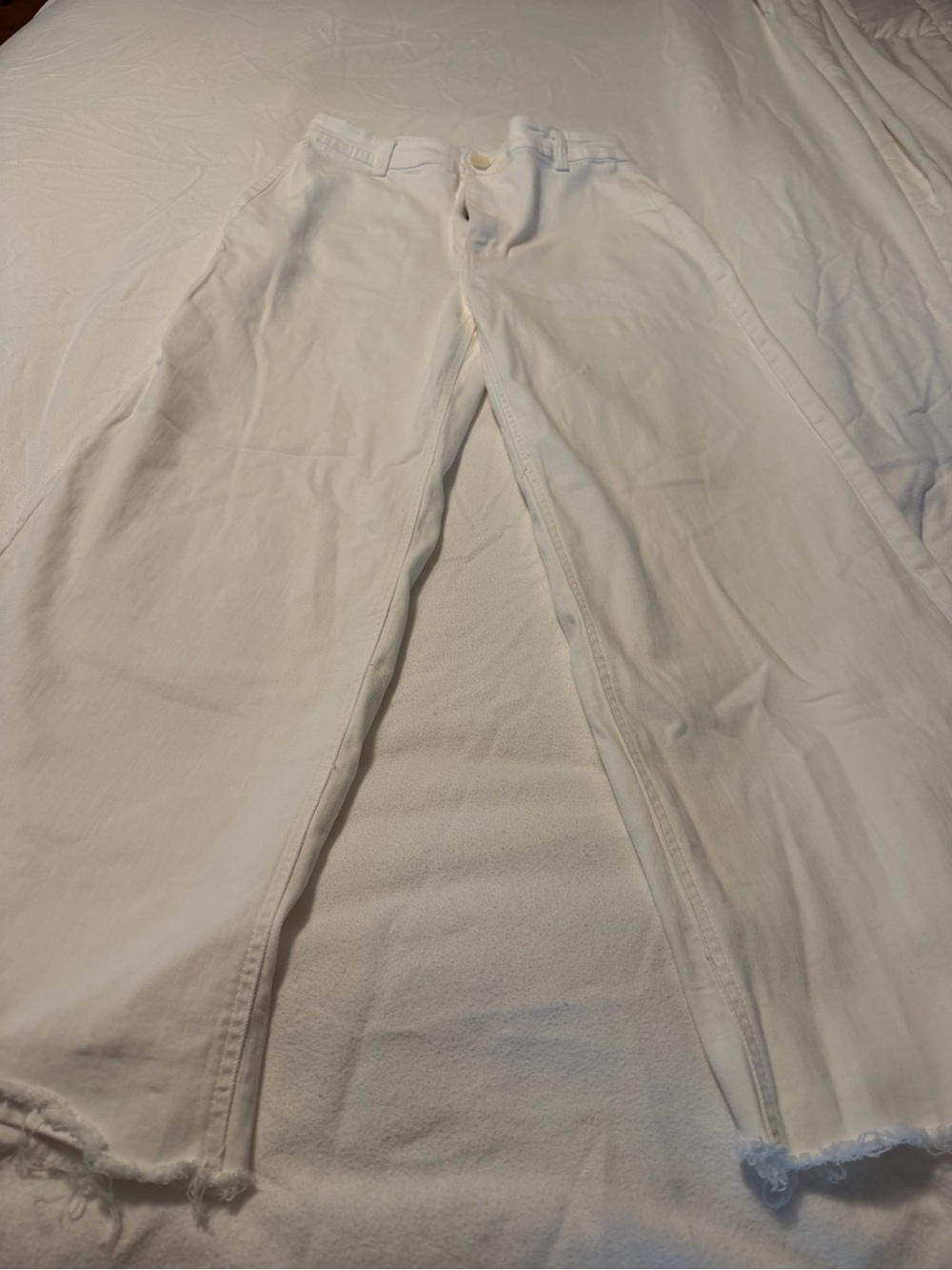 Oat New York White Wide-Leg Jeans